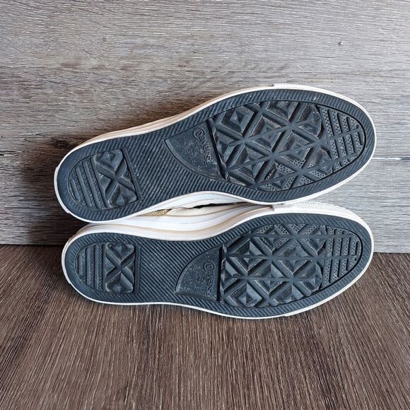 Converse All Star Chuck Taylor Madison Low Top Glitter Gold & Canvas - Women's 7 - Picture 8 of 9